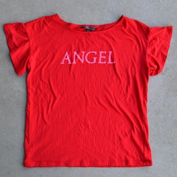 VICTORIA'S SECRET | Angel T-Shirt Red | Sz. S - Picture 1 of 7
